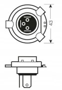 Żarówka H4 24V 75/70W
