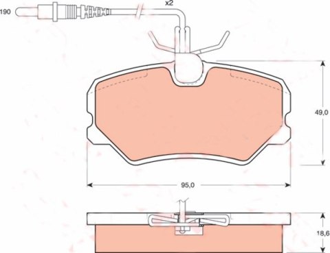 Brake Pad Set PEUGEOT Brake Pad Set PEUGEOT