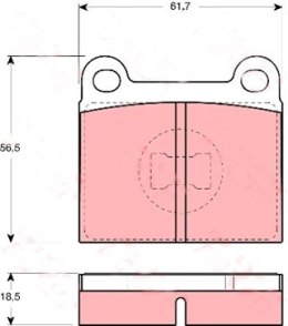 Brake Pad Set AUDI,VW