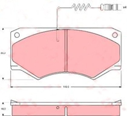 Brake Pad Set MERCEDES Brake Pad Set MERCEDES