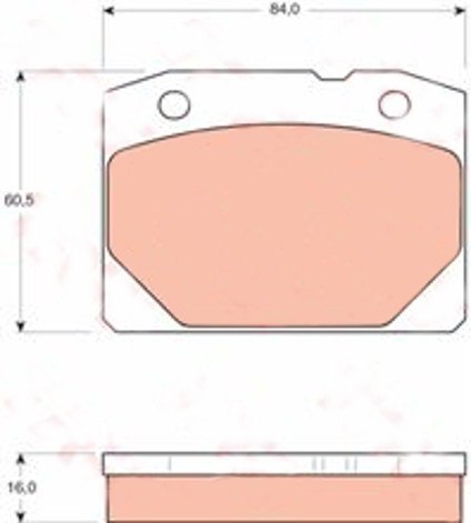 Komplet klocków hamulcowych LADA