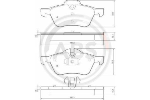 Komplet klocków hamulcowych Mini ONE 1.4D 1.6-16V (F) 01-