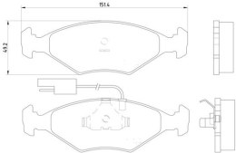 Komplet klocków hamulcowych FIAT SIENA