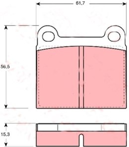 Brake Pad Set AUDI,VW