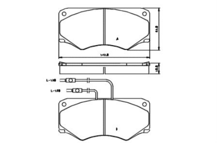 Komplet klocków hamulcowych IVECO,FIAT