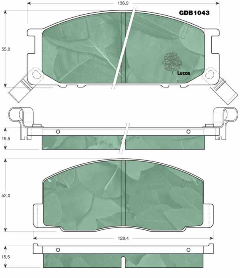 Brake pad set TOYOTA Brake pad set TOYOTA