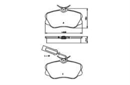 Brake Pad Set ALFA ROMEO