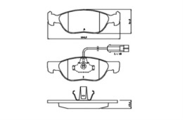 Brake Pad Set ALFA ROMEO