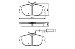 Brake Pad Set ALFA ROMEO