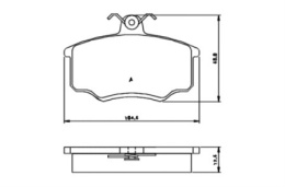 Brake Pad Set AUDI