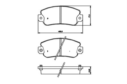 Komplet klocków hamulcowych FIAT,LANCIA,SEAT Komplet klocków hamulcowych FIAT,LANCIA,SEAT