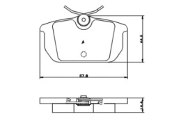 Komplet klocków hamulcowych FIAT PUNTO