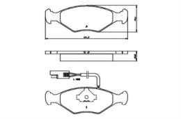 Komplet klocków hamulcowych FIAT SIENA