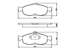 Komplet klocków hamulcowych FORD MONDEO