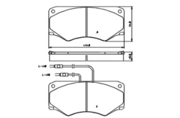 Komplet klocków hamulcowych IVECO,FIAT