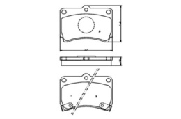 Komplet klocków hamulcowych MAZDA 323