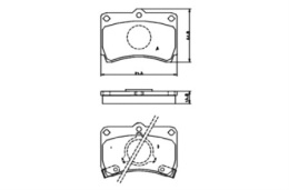 Komplet klocków hamulcowych MAZDA 323