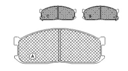 Komplet klocków hamulcowych MAZDA E2000,220