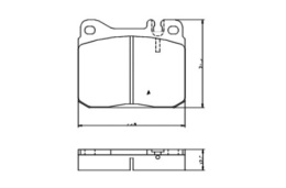 Brake Pad Set MERCEDES VW