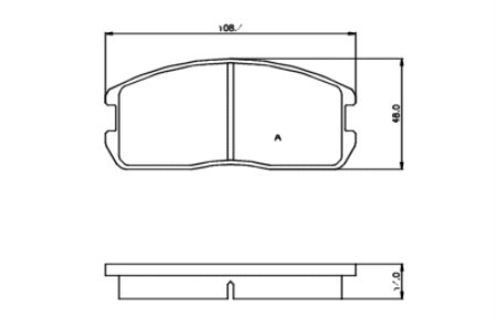 Komplet klocków hamulcowych MITSUBISHI Komplet klocków hamulcowych MITSUBISHI