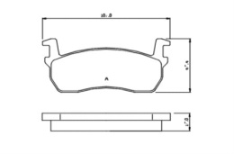 Brake Pad Set NISSAN MICRA