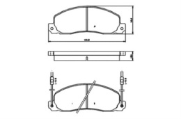 Komplet klocków hamulcowych RENAULT TRAFIC