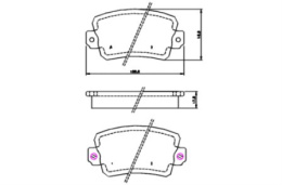 Komplet klocków hamulcowych RENAULT TRAFIC