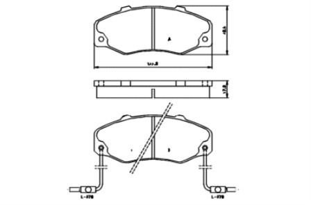 Komplet klocków hamulcowych RENAULT Komplet klocków hamulcowych RENAULT