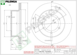 Tarcza hamulcowa PILENGA V891 TYŁ NISSAN PATROL IV 2.8 4.2 88-98