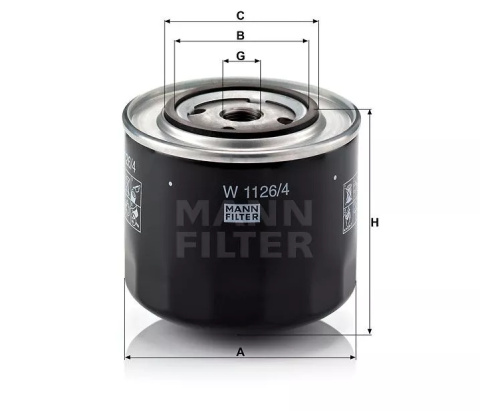 W 1126 MANN-FILTER FILTR OLEJU AUDI VW A6 W 1126 MANN-FILTER FILTR OLEJU AUDI VW A6